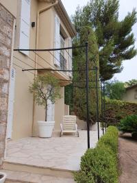 Création d'une pergolas par la Ferronnerie d'art LETOUQUE a Villefranche sur mer